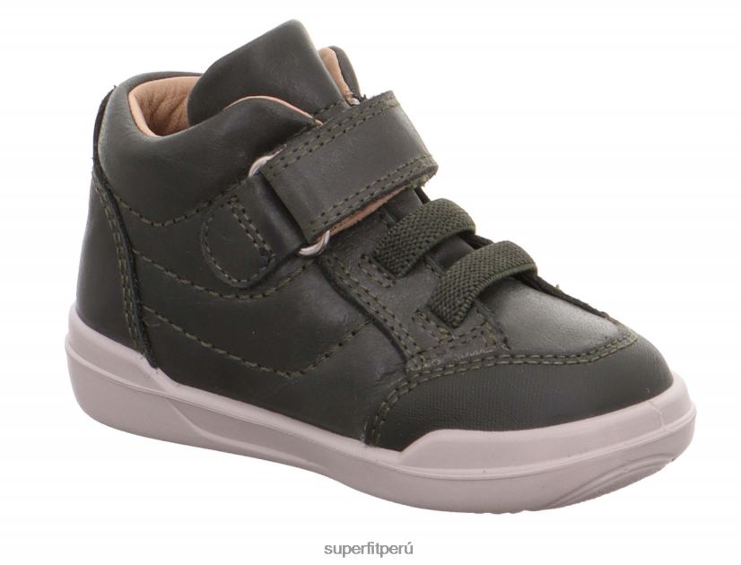 educación física Superfit bebés superfree - zapatillas altas con cierre de velcro verde V06L24372 zapatillas altas