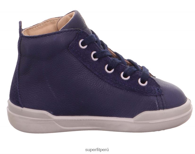 educación física Superfit bebés superfree - zapatillas altas con cordones azul V06L24410 zapatillas altas