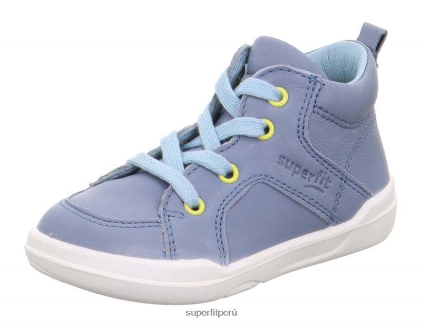 educación física Superfit bebés superfree - zapatillas altas con cordones azul/azul claro V06L24301 zapatillas altas