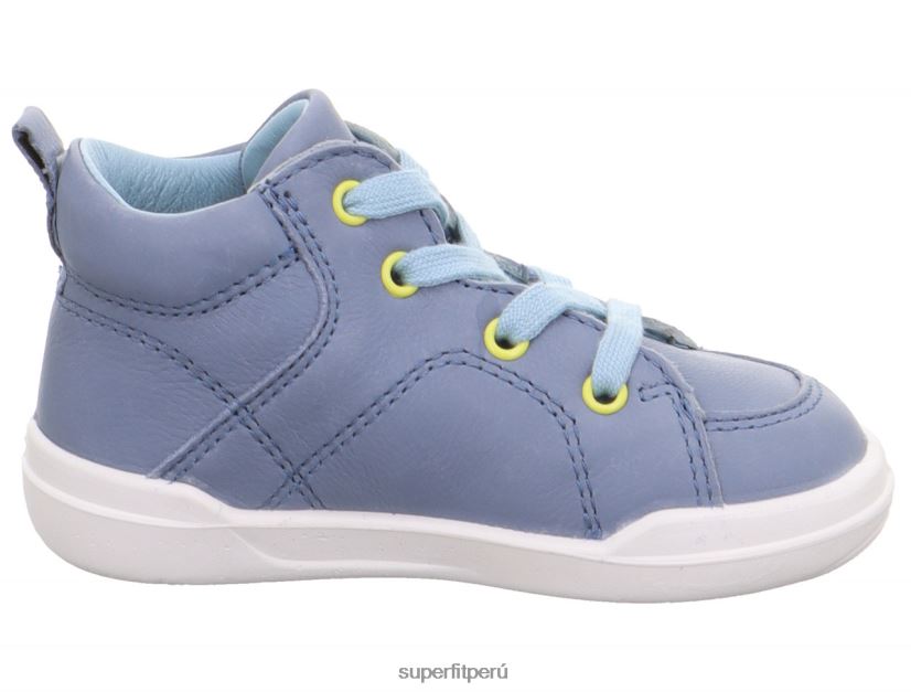 educación física Superfit bebés superfree - zapatillas altas con cordones azul/azul claro V06L24301 zapatillas altas