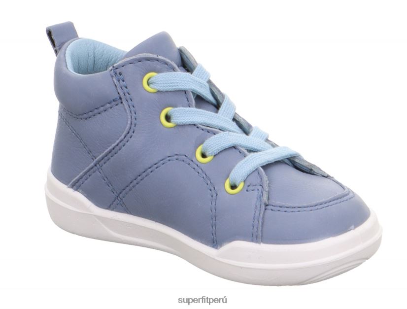 educación física Superfit bebés superfree - zapatillas altas con cordones azul/azul claro V06L24301 zapatillas altas