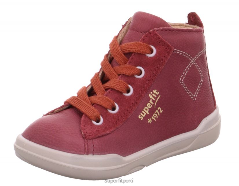 educación física Superfit bebés superfree - zapatillas altas con cordones rojo V06L24384 zapatillas altas