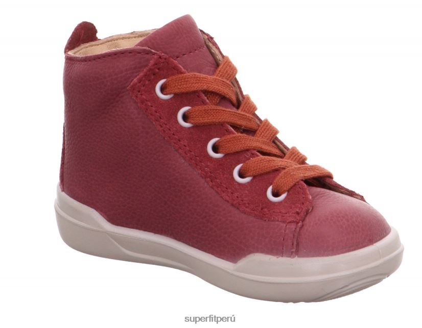 educación física Superfit bebés superfree - zapatillas altas con cordones rojo V06L24384 zapatillas altas