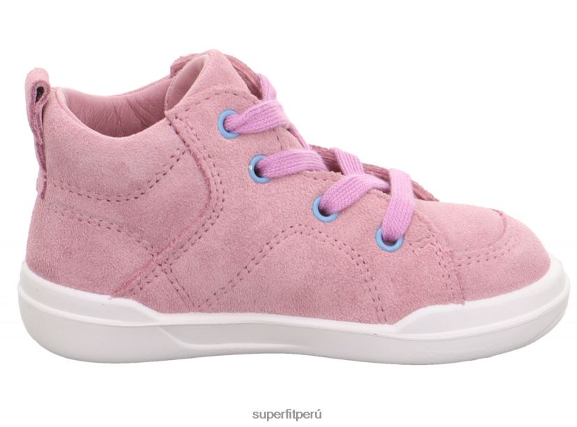 educación física Superfit bebés superfree - zapatillas altas con cordones rosa V06L24242 zapatillas altas