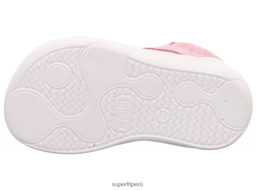 educación física Superfit bebés superfree - zapatillas altas con cordones rosa V06L24242 zapatillas altas