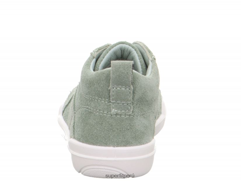 educación física Superfit bebés superfree - zapatillas altas con cordones verde claro/azul V06L24248 zapatillas altas