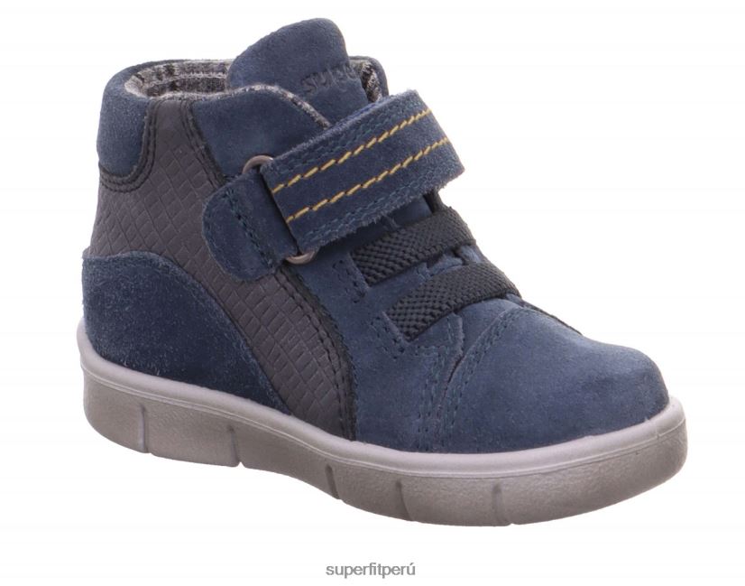 educación física Superfit bebés ulli - zapatillas altas con cierre de velcro azul V06L24422 zapatillas altas