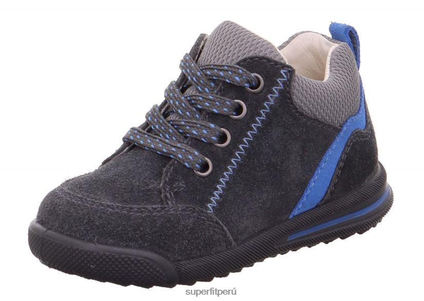 educación física Superfit bebés avrile mini - zapatillas bajas con cordones gris/azul claro V06L24404 zapatillas bajas