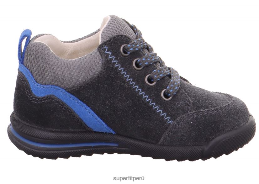 educación física Superfit bebés avrile mini - zapatillas bajas con cordones gris/azul claro V06L24404 zapatillas bajas