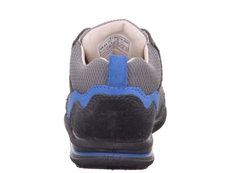 educación física Superfit bebés avrile mini - zapatillas bajas con cordones gris/azul claro V06L24404 zapatillas bajas