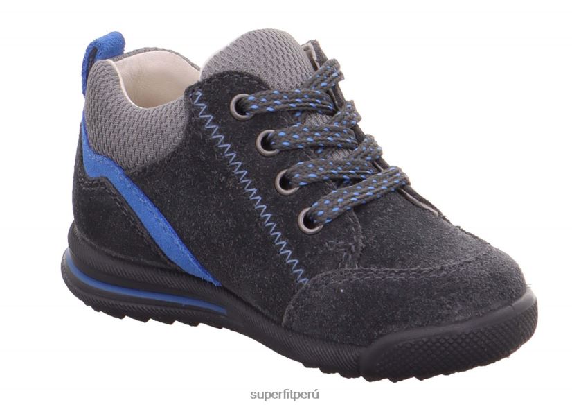 educación física Superfit bebés avrile mini - zapatillas bajas con cordones gris/azul claro V06L24404 zapatillas bajas