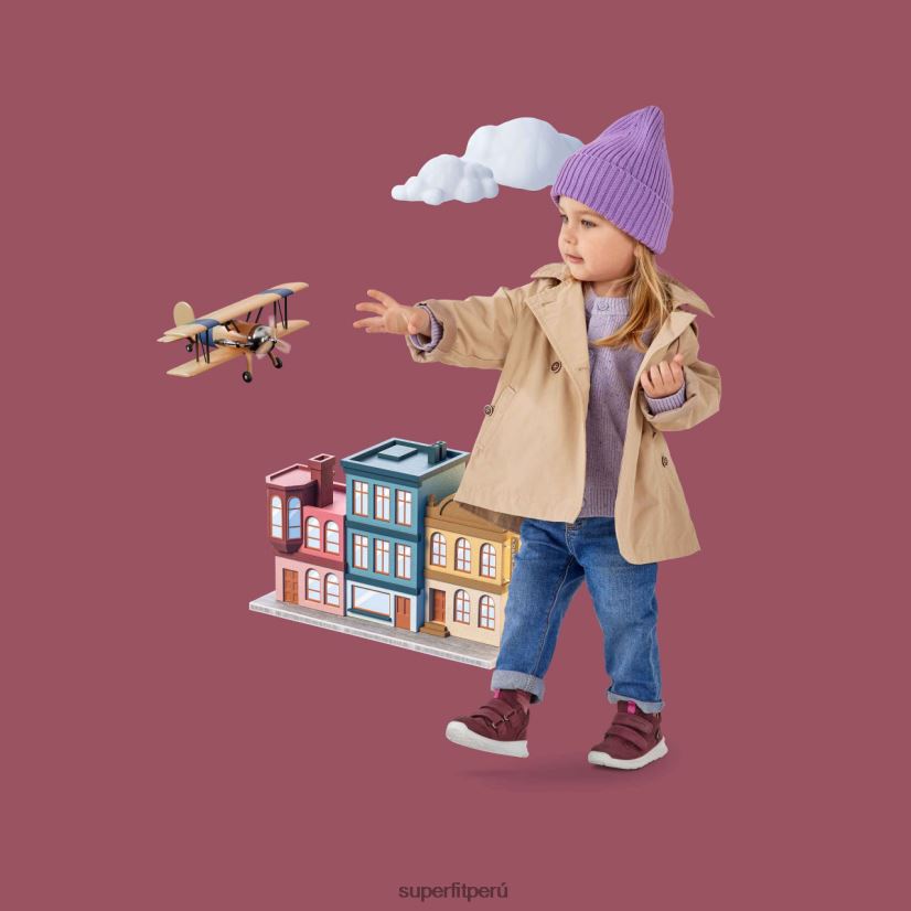 educación física Superfit bebés brisa - zapatillas bajas con cierre de velcro Rosa rojo V06L24373 zapatillas bajas