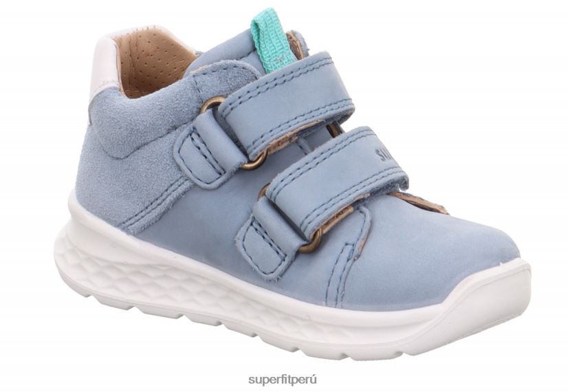 educación física Superfit bebés brisa - zapatillas bajas con cierre de velcro azul/azul claro V06L24276 zapatillas bajas