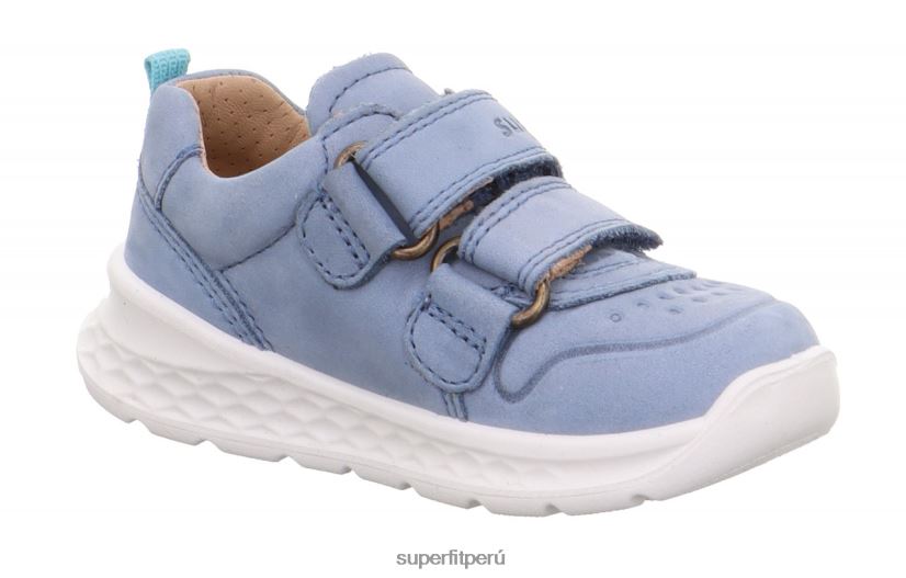 educación física Superfit bebés brisa - zapatillas bajas con cierre de velcro azul/azul claro V06L24287 zapatillas bajas