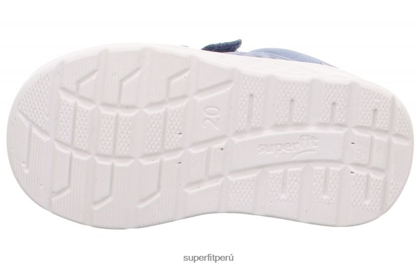 educación física Superfit bebés brisa - zapatillas bajas con cierre de velcro azul/azul claro V06L24287 zapatillas bajas