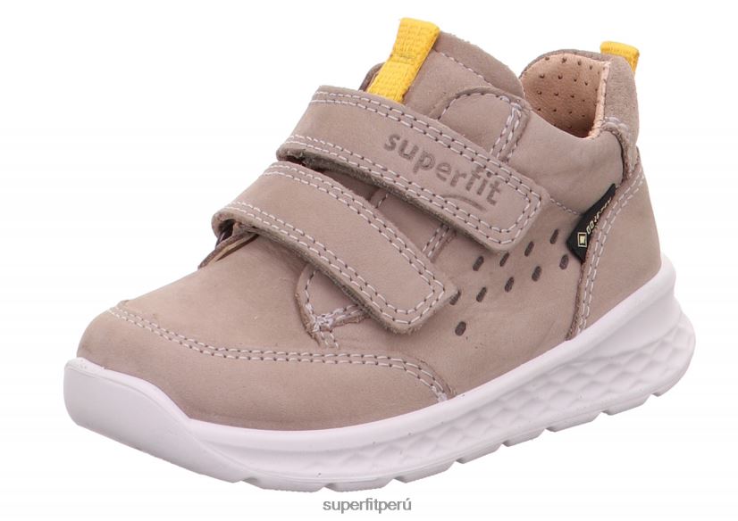 educación física Superfit bebés brisa - zapatillas bajas con cierre de velcro beis/amarillo V06L24291 zapatillas bajas