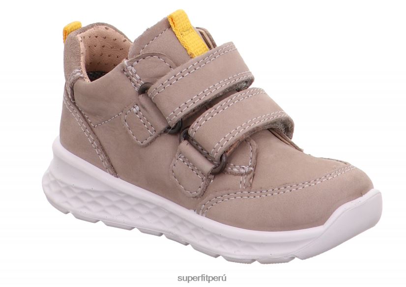 educación física Superfit bebés brisa - zapatillas bajas con cierre de velcro beis/amarillo V06L24291 zapatillas bajas