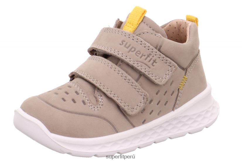educación física Superfit bebés brisa - zapatillas bajas con cierre de velcro beis/amarillo V06L24303 zapatillas bajas