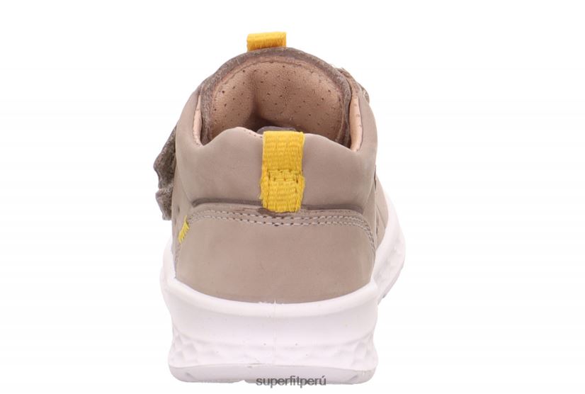 educación física Superfit bebés brisa - zapatillas bajas con cierre de velcro beis/amarillo V06L24303 zapatillas bajas