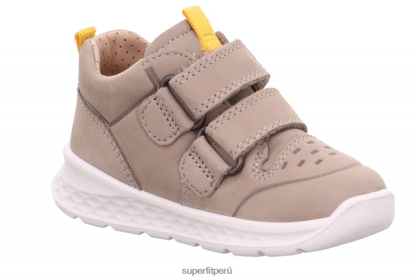 educación física Superfit bebés brisa - zapatillas bajas con cierre de velcro beis/amarillo V06L24303 zapatillas bajas