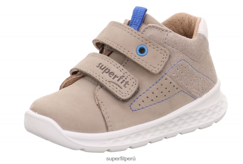 educación física Superfit bebés brisa - zapatillas bajas con cierre de velcro beis/azul V06L24260 zapatillas bajas