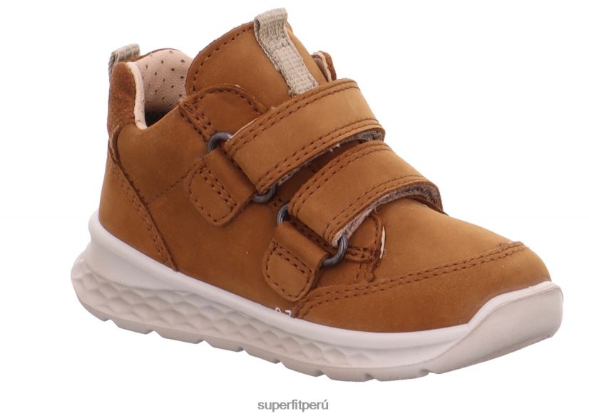 educación física Superfit bebés brisa - zapatillas bajas con cierre de velcro marrón/beige V06L24325 zapatillas bajas