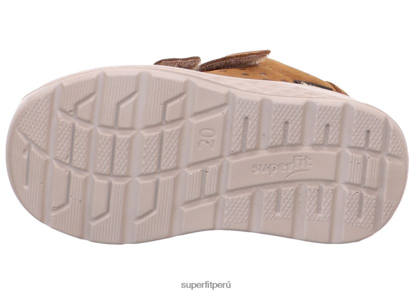 educación física Superfit bebés brisa - zapatillas bajas con cierre de velcro marrón/beige V06L24325 zapatillas bajas