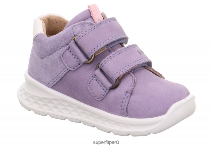 educación física Superfit bebés brisa - zapatillas bajas con cierre de velcro morado/rosa V06L24357 zapatillas bajas