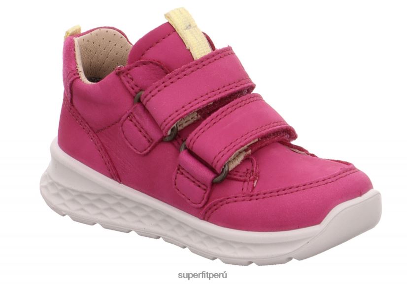 educación física Superfit bebés brisa - zapatillas bajas con cierre de velcro rosa/amarillo V06L24363 zapatillas bajas