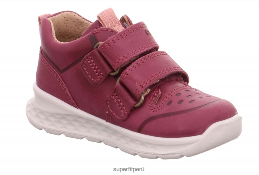 educación física Superfit bebés brisa - zapatillas bajas con cierre de velcro rosa/naranja V06L24296 zapatillas bajas
