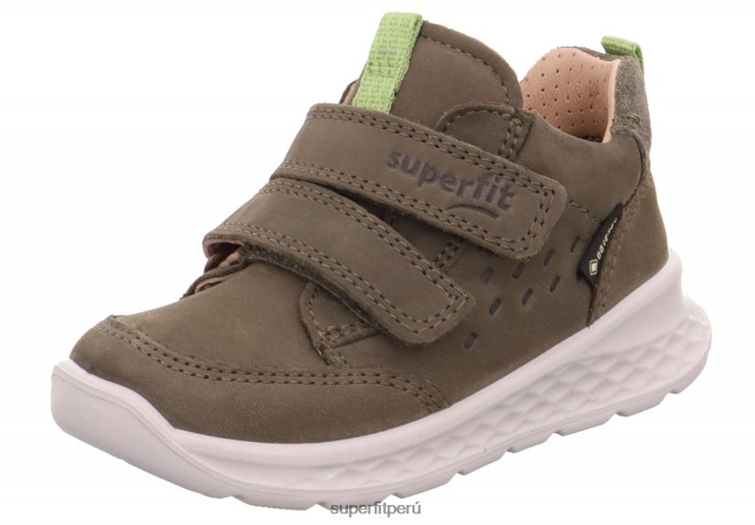 educación física Superfit bebés brisa - zapatillas bajas con cierre de velcro verde V06L24369 zapatillas bajas