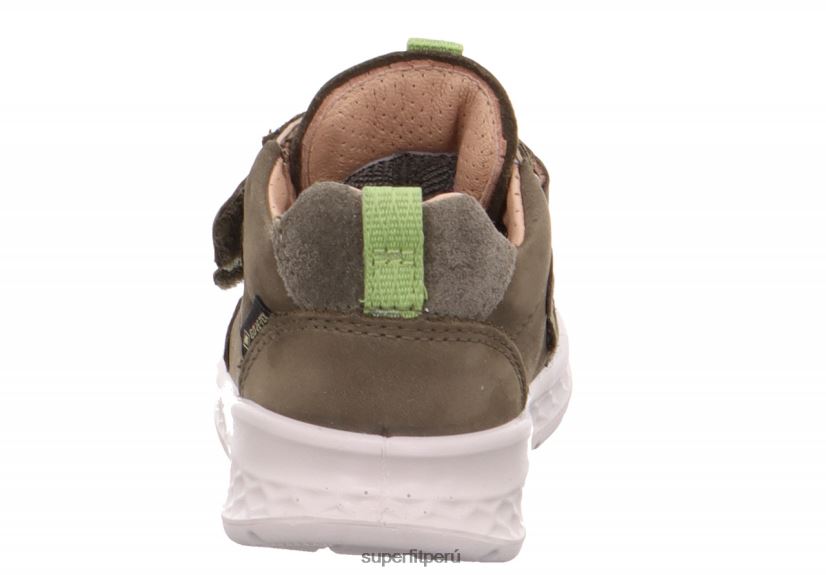 educación física Superfit bebés brisa - zapatillas bajas con cierre de velcro verde V06L24369 zapatillas bajas