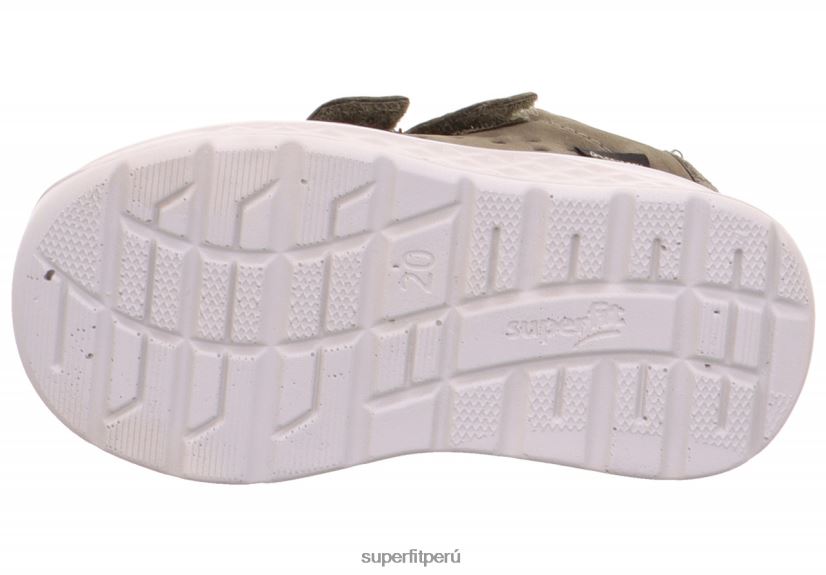 educación física Superfit bebés brisa - zapatillas bajas con cierre de velcro verde V06L24369 zapatillas bajas