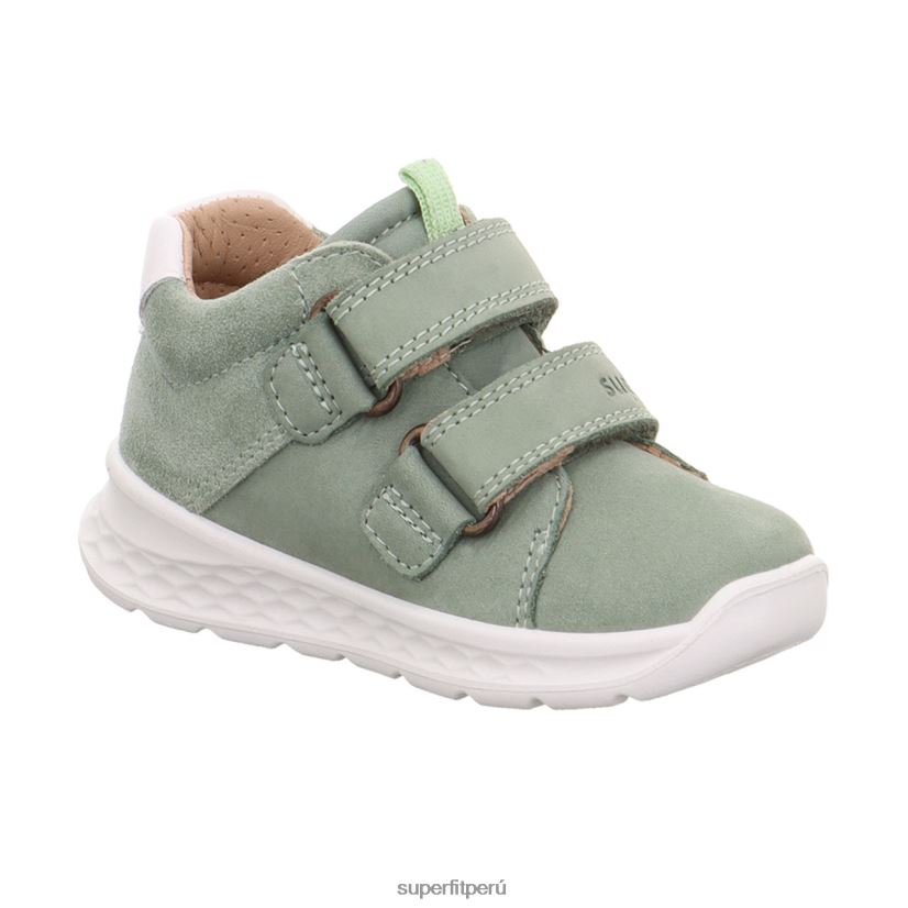 educación física Superfit bebés brisa - zapatillas bajas con cierre de velcro verde claro V06L24264 zapatillas bajas