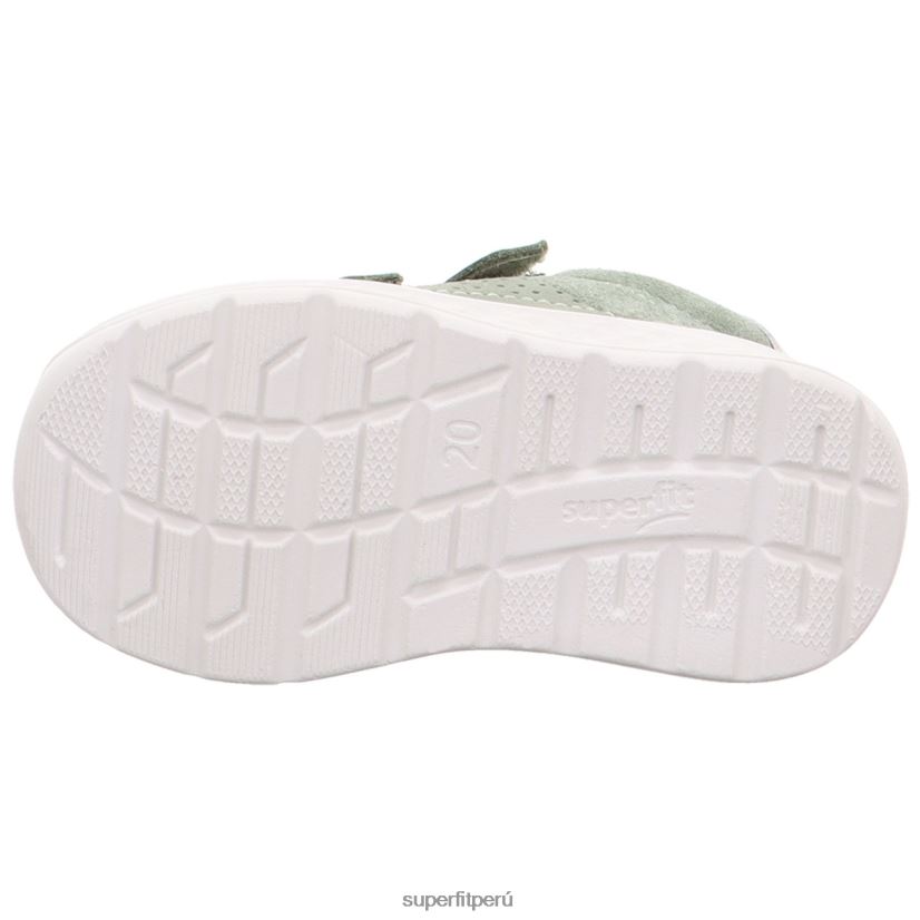 educación física Superfit bebés brisa - zapatillas bajas con cierre de velcro verde claro V06L24264 zapatillas bajas