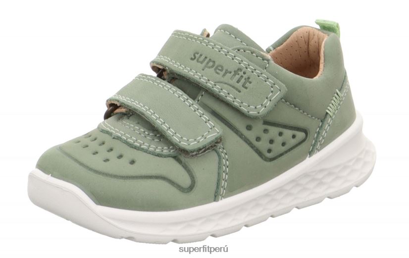 educación física Superfit bebés brisa - zapatillas bajas con cierre de velcro verde claro V06L24330 zapatillas bajas