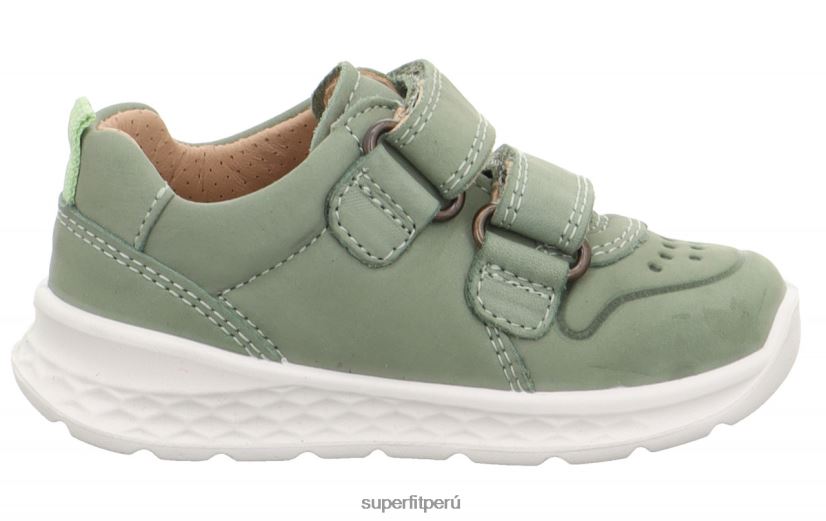 educación física Superfit bebés brisa - zapatillas bajas con cierre de velcro verde claro V06L24330 zapatillas bajas