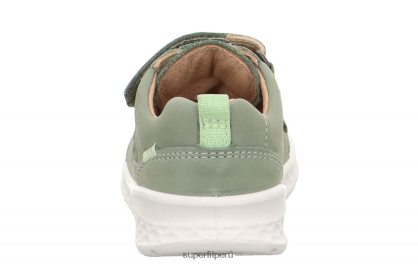 educación física Superfit bebés brisa - zapatillas bajas con cierre de velcro verde claro V06L24330 zapatillas bajas