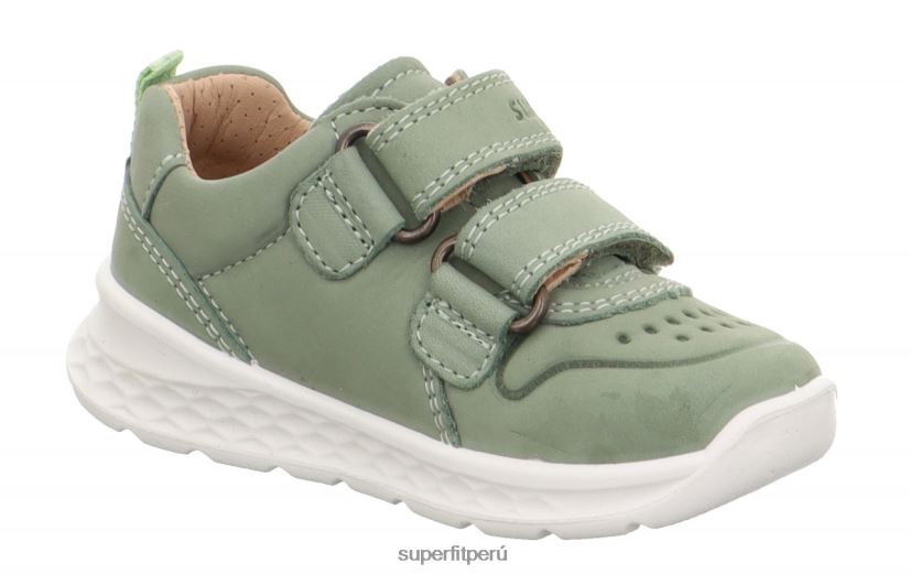 educación física Superfit bebés brisa - zapatillas bajas con cierre de velcro verde claro V06L24330 zapatillas bajas