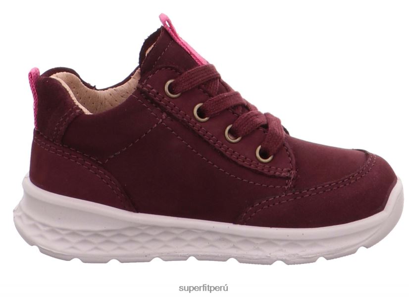 educación física Superfit bebés brisa - zapatillas bajas con cordones Rosa rojo V06L24428 zapatillas bajas