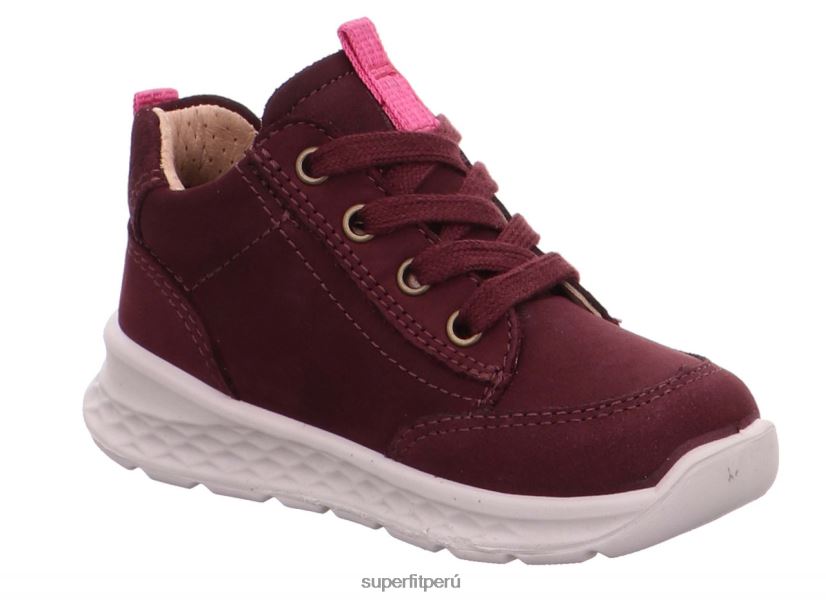 educación física Superfit bebés brisa - zapatillas bajas con cordones Rosa rojo V06L24428 zapatillas bajas