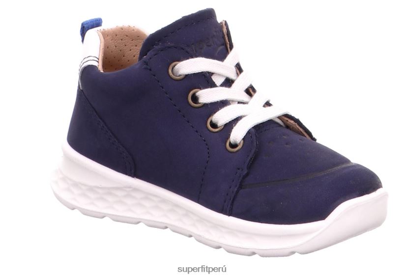 educación física Superfit bebés brisa - zapatillas bajas con cordones azul/azul claro V06L24253 zapatillas bajas
