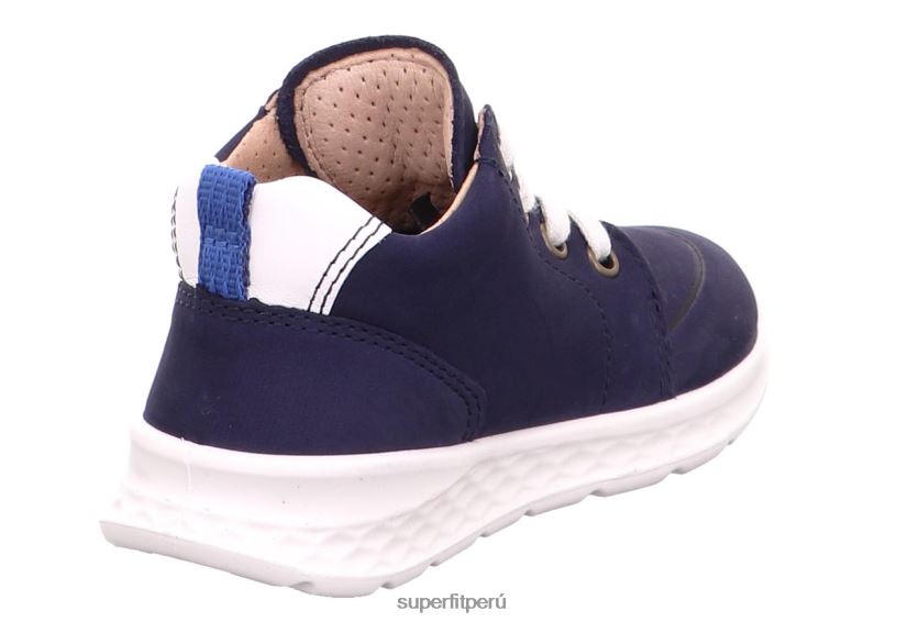 educación física Superfit bebés brisa - zapatillas bajas con cordones azul/azul claro V06L24253 zapatillas bajas