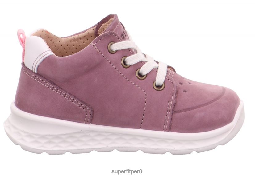 educación física Superfit bebés brisa - zapatillas bajas con cordones morado/rosa V06L24284 zapatillas bajas