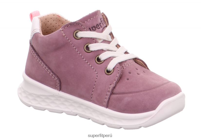 educación física Superfit bebés brisa - zapatillas bajas con cordones morado/rosa V06L24284 zapatillas bajas