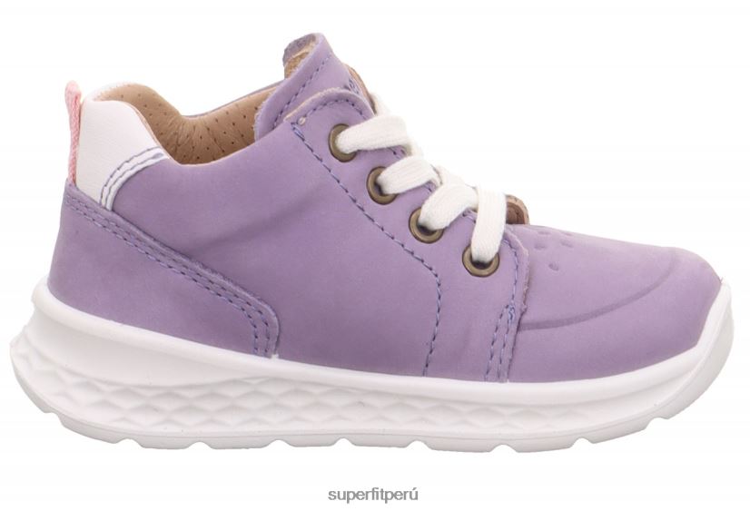 educación física Superfit bebés brisa - zapatillas bajas con cordones morado/rosa V06L24305 zapatillas bajas
