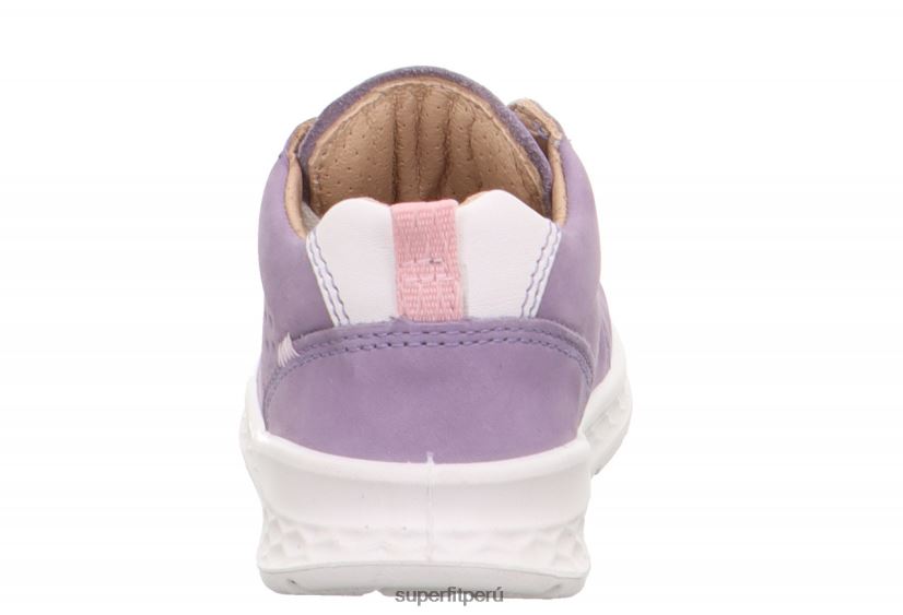 educación física Superfit bebés brisa - zapatillas bajas con cordones morado/rosa V06L24305 zapatillas bajas