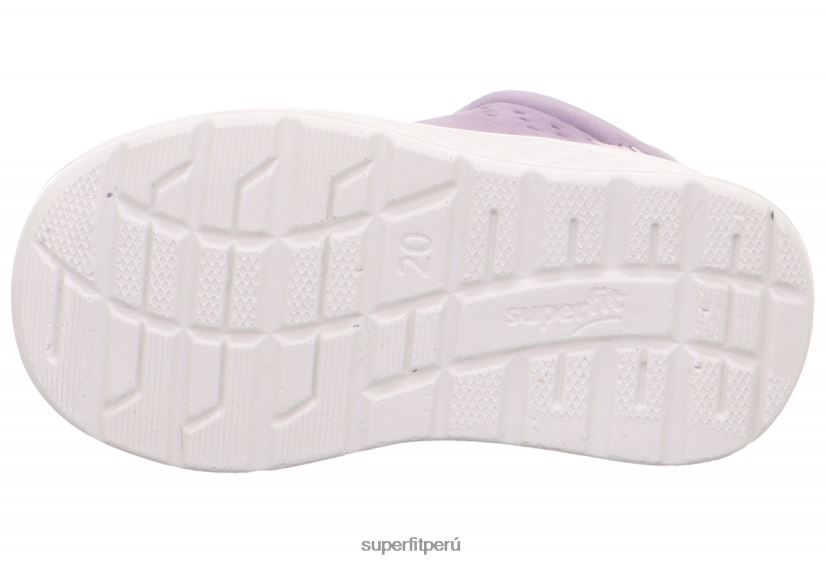 educación física Superfit bebés brisa - zapatillas bajas con cordones morado/rosa V06L24305 zapatillas bajas