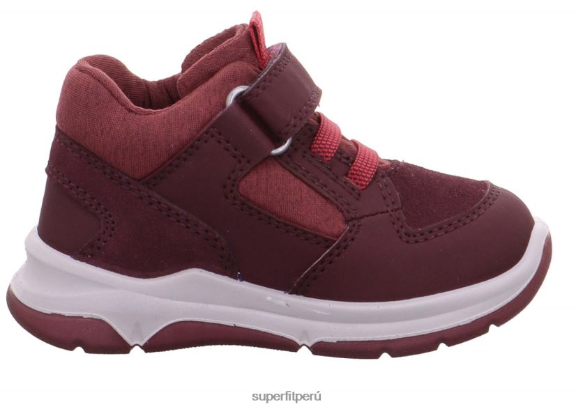 educación física Superfit bebés cooper - zapatillas bajas con cierre de velcro Rosa rojo V06L24392 zapatillas bajas