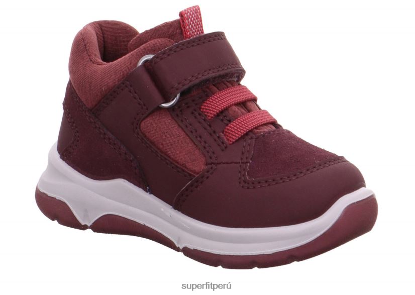 educación física Superfit bebés cooper - zapatillas bajas con cierre de velcro Rosa rojo V06L24392 zapatillas bajas